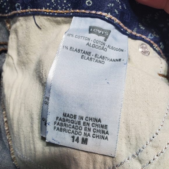 Levi's Perfect Waist 525 Bootcut Womens Jeans Dark Wash Size 14 - Picture 8 of 8